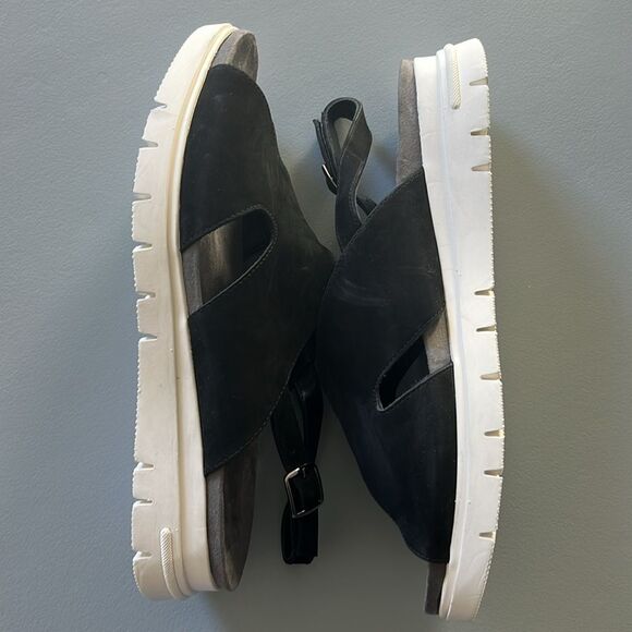 New David Tate Madona Leather Ankle Strap Slingback Sandals Size 12W - Picture 3 of 7